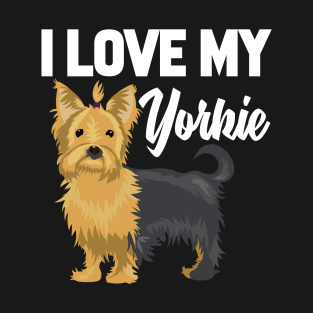 I Love My Yorkie T-Shirt