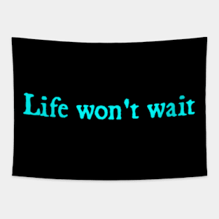 Life won’t wait Tapestry