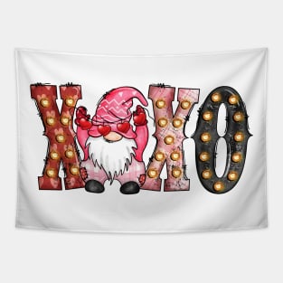 XOXO Gnome Love Valentine Heart Tapestry