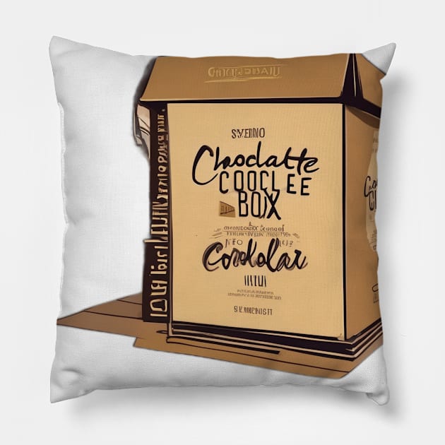 Vintage Chocolate Box Design T-Shirt No. 625 Pillow by cornelliusy