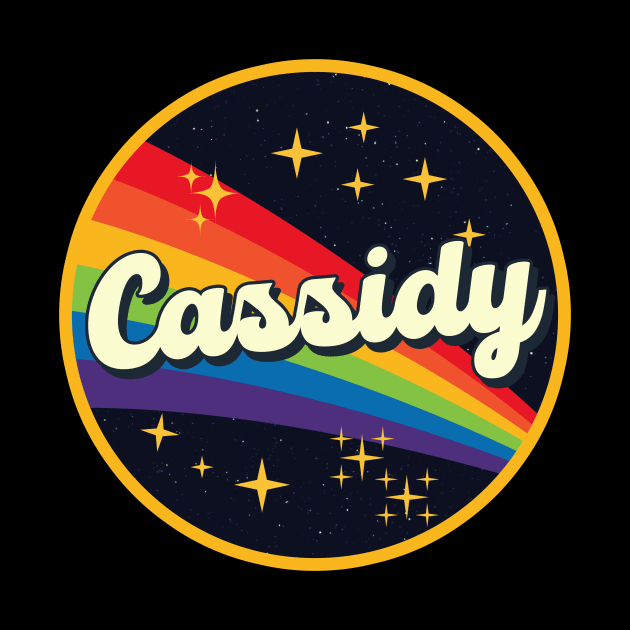 Cassidy // Rainbow In Space Vintage Style by LMW Art