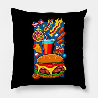 American Food Pillow