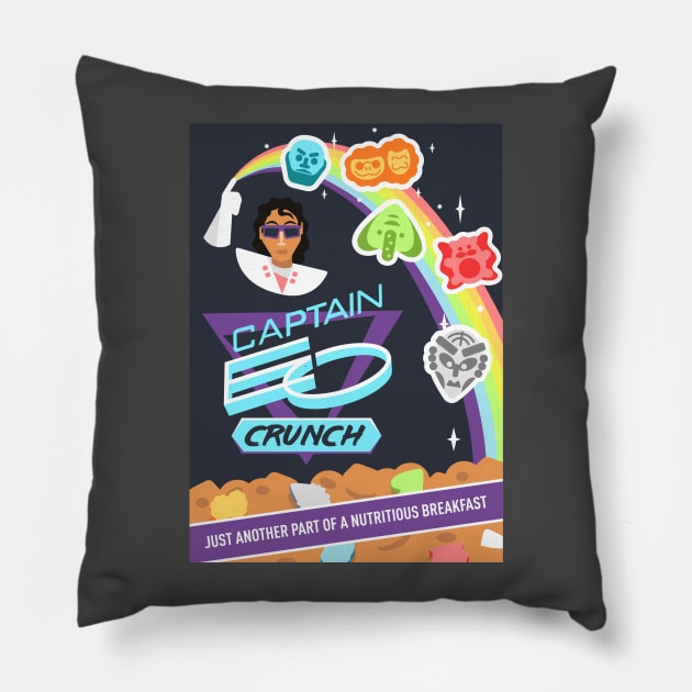 Captain EO Crunch - Designed by Rob Yeo for WDWNT.com Pillow by WDWNT