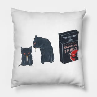 The Cig Cats - Bagel & Mephisto Pillow