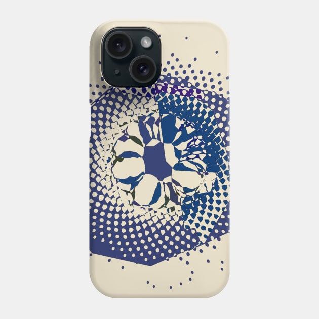 3D Crystal Phyllotaxis Flower Phone Case by quasicrystals