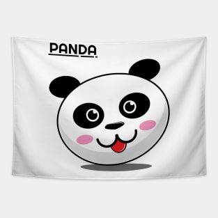 Minimalist cute panda design Tapestry