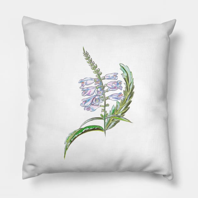 White flowers Pillow by feafox92