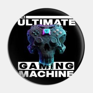 Gamer's Cybernetic Skull Pin