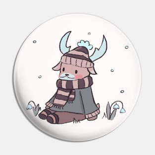 Cozy Deer Pin