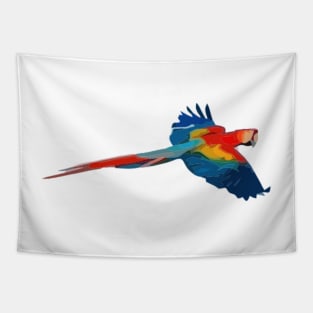 Scarlet Macaw Digital Painting Tapestry