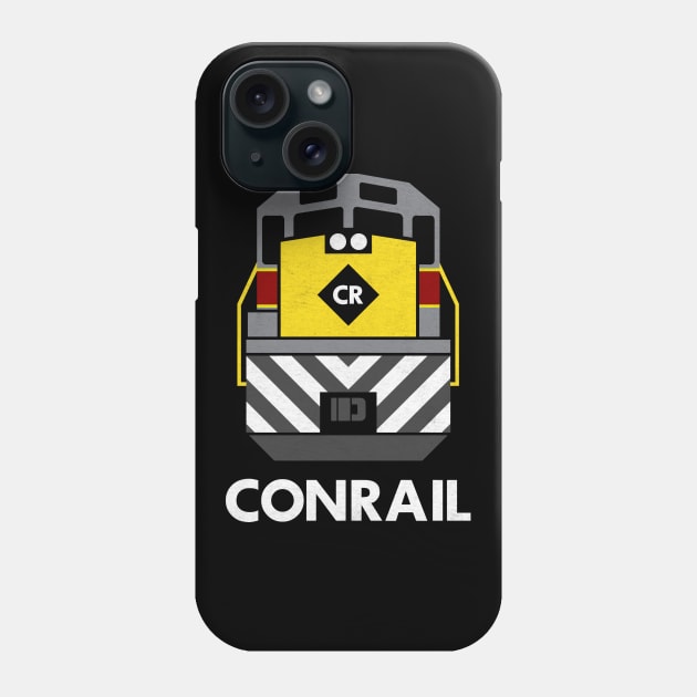 Conrail Ex-Erie Lackawanna SD45 train Engine Phone Case by Turboglyde