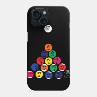 Funny balls of billiard Phone Case