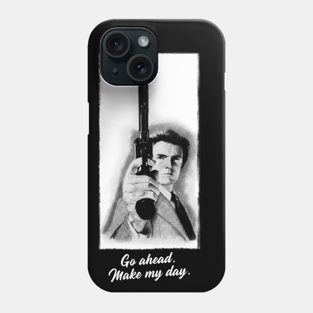 Go ahead. Make my day. Dirty Harry Tee Phone Case by pencilartist