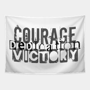 Courage Dedication Victory Tapestry