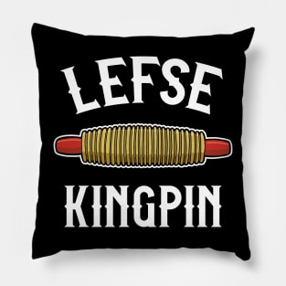 Funny Norwegian Lefse King Rolling Pin Pillow