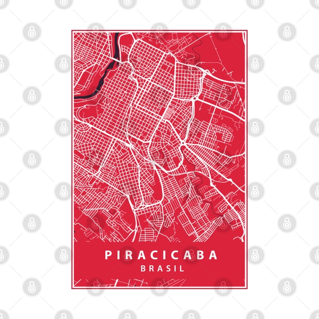 Piracicaba - Brazil - Street Map by guayguay