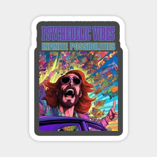 Psychedelic Vibes Infinite Possibilities Magnet