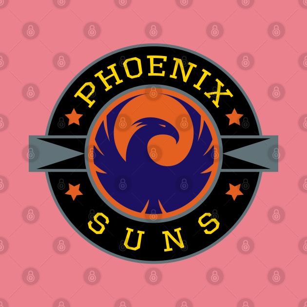 Phoenix Suns Basketball Team Badge by antarte