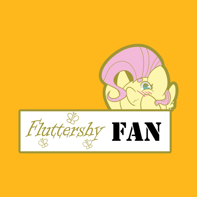 Fluttershy FAN Badge by kelsmister