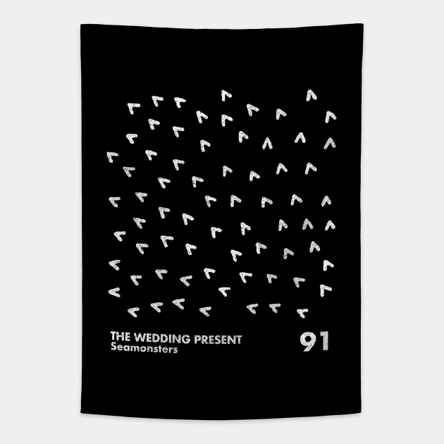 The Wedding Present / Seamonsters / Minimalist Artwork Tapestry by saudade