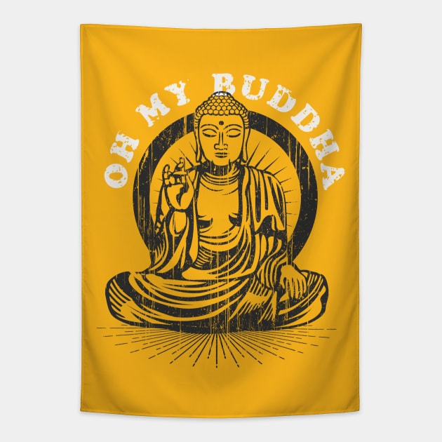 Oh My Buddha Tapestry by n23tees