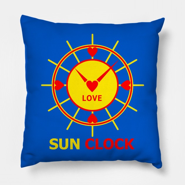 Sun Clock Pillow by Heart-Sun