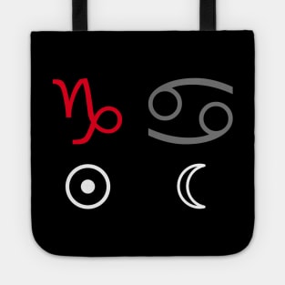 Capricorn Sun Cancer Moon Zodiac Sign Tote