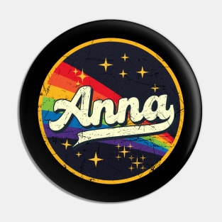 Anna // Rainbow In Space Vintage Grunge-Style Pin