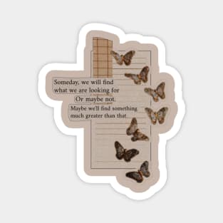 Aesthetic butterfly vintage retro cottagecore dreamer romantic DIY stickers gifts inspiration journaling decor Magnet