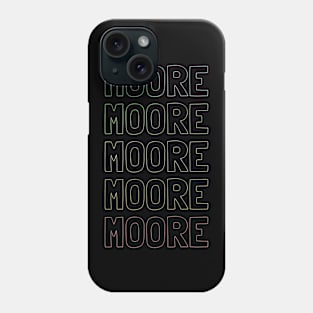 Moore Name Pattern Phone Case