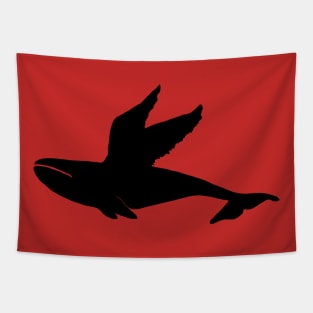 Flying whale Tapestry