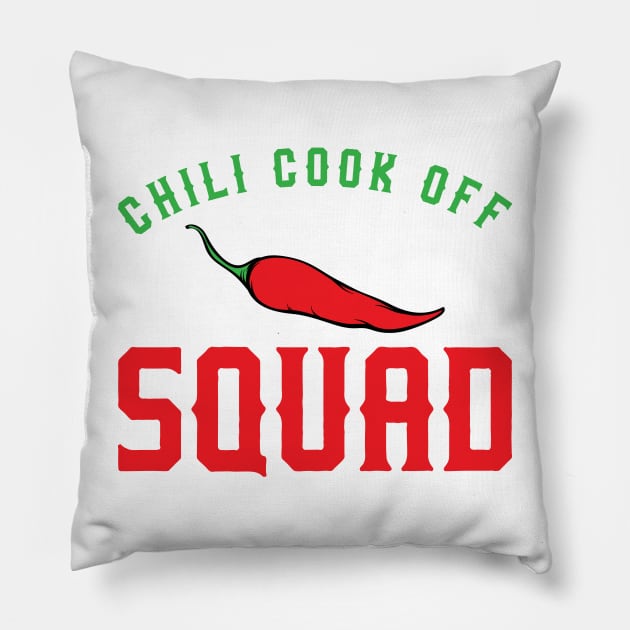 Chili Cook Off Squad Pillow by Mayzin