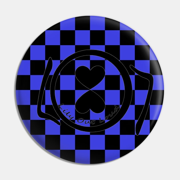 Simple LOL Checkerboard Pin by Lily Out Loud