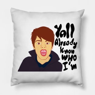 yall already know who I am, topher meme viral tiktok design Pillow