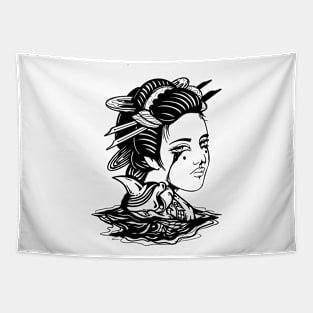 Geisha by Digent.ink Tapestry