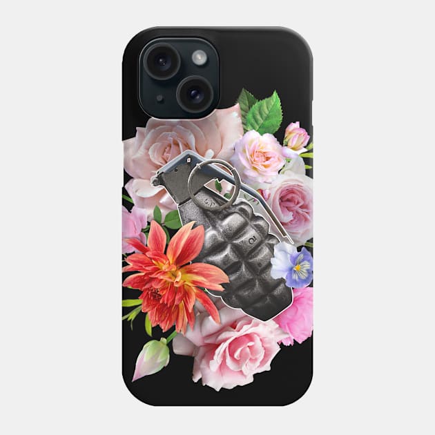 Flower grenade Phone Case by Printerest