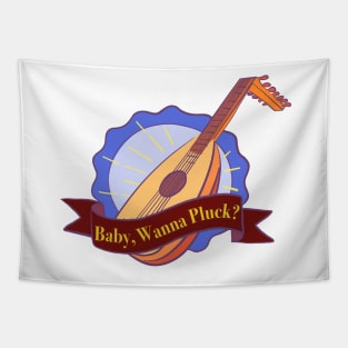 Baby, Wanna Pluck My Lute? Music Instrument Lute Tapestry