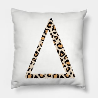 Delta Cheetah Greek Letter Pillow