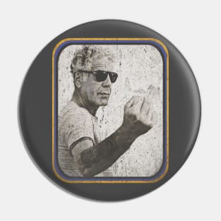 Anthony Bourdain Retro Pin