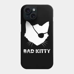 Bad Kitty Silhouette Phone Case