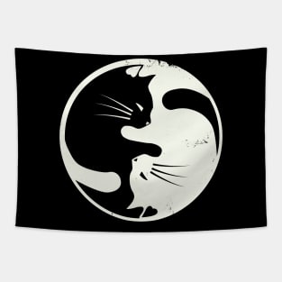 Cat Yin Yang Tapestry