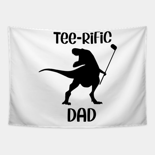 Teerific Dad sticker gift Tapestry by Dogefellas