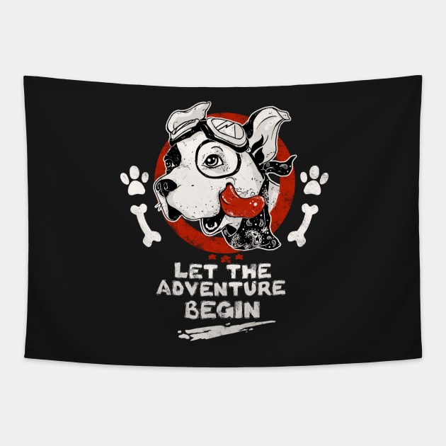 Let the Adventure Begin Tapestry by bykai