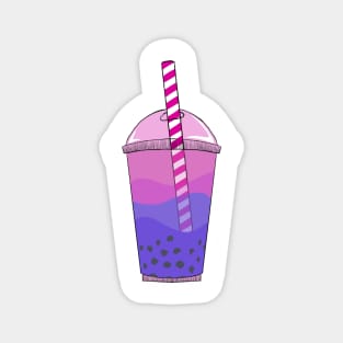 Taro bubble tea - boba tea Magnet