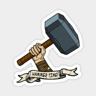 Thor Hammer Time Tattoo Magnet