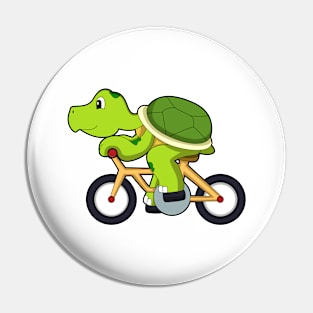 Turtle with Bicycle Pin