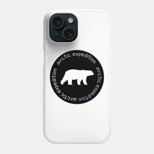 arctic expedition,polar bear Phone Case