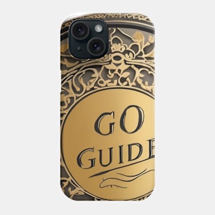 Elegant Golden Embossed Guide Emblem No. 852 Phone Case