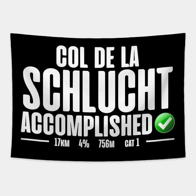 Col De La Schlucht Accomplished Cycling Tour de France Tapestry by zap