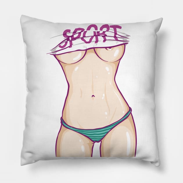 Body of a Goddess Pillow by ilygraphics